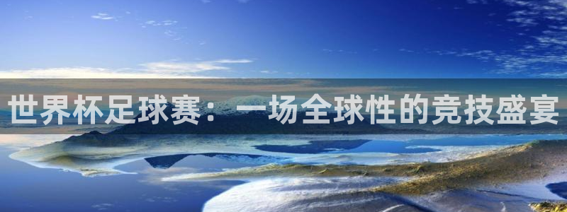 世界杯足球赛：一场全球性的竞技盛宴