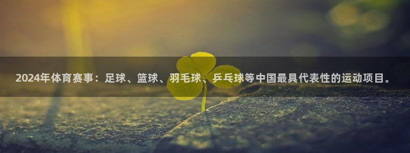 2024年体育赛事：足球、篮球、羽毛球、乒乓球等中国最具代表性的运动项目。