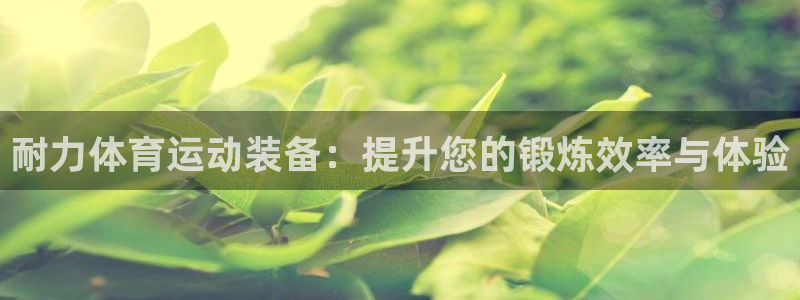 耐力体育运动装备：提升您的锻炼效率与体验